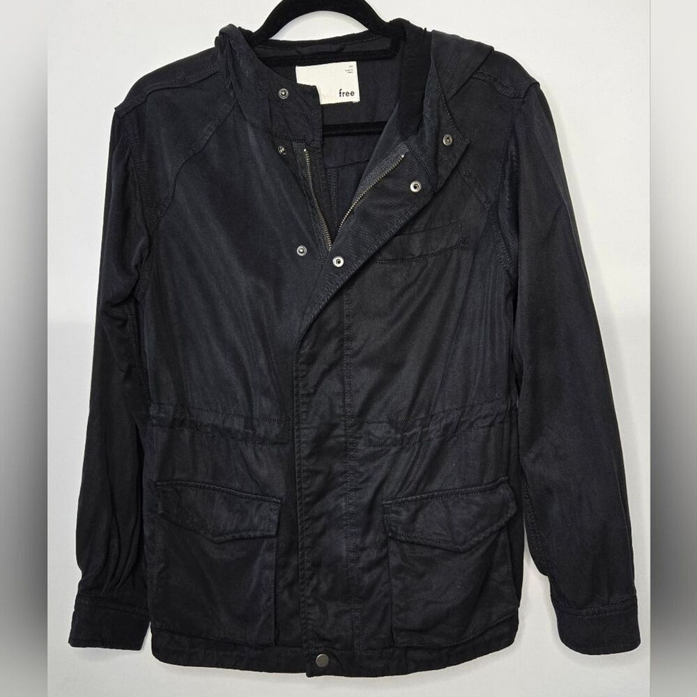 Women's Aritzia Wilfred Free Black Hooded Utility Jacket Size XS